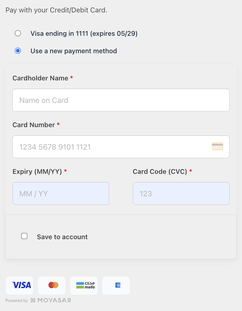Save Card